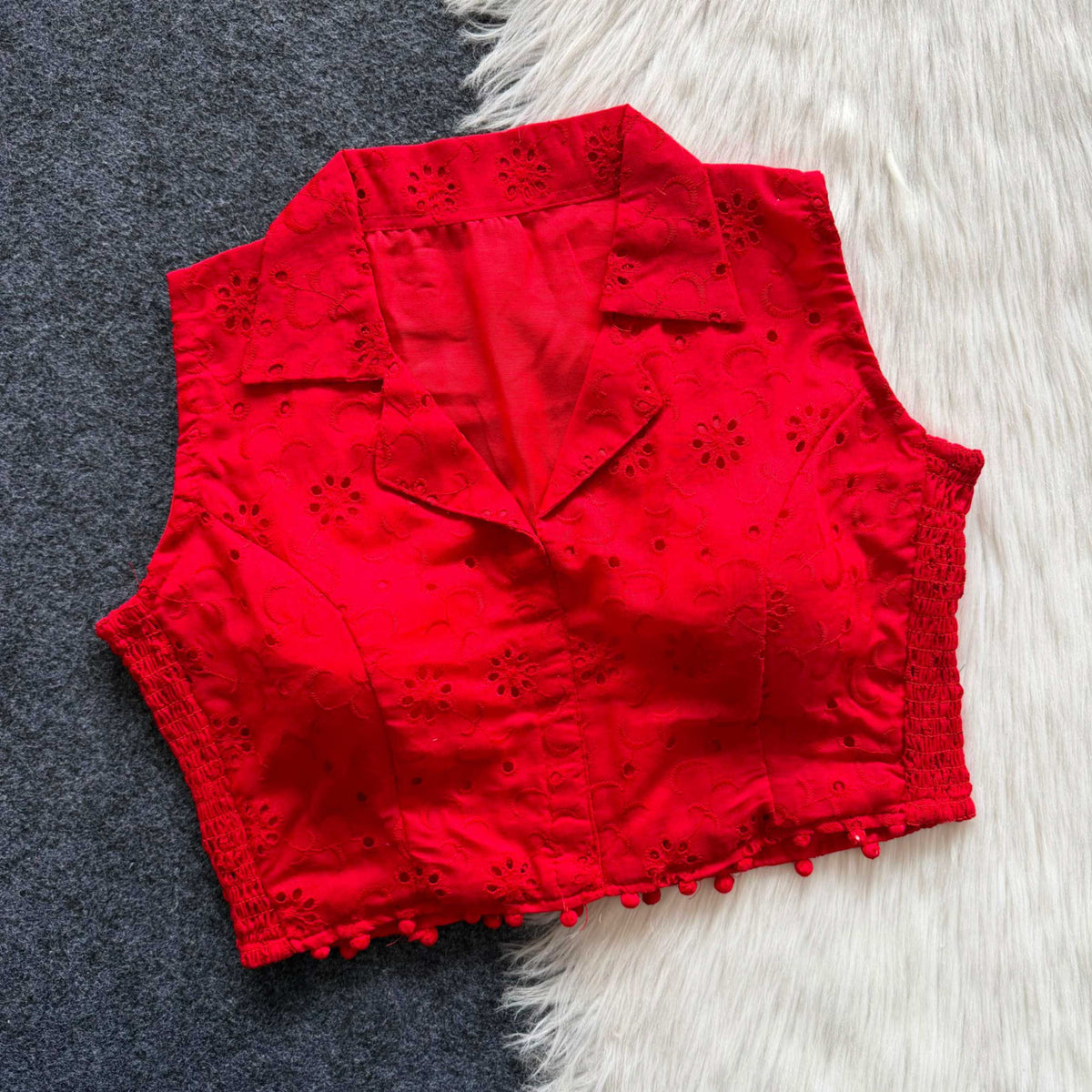 Madhvi Hakoba Sleeveless Blouse