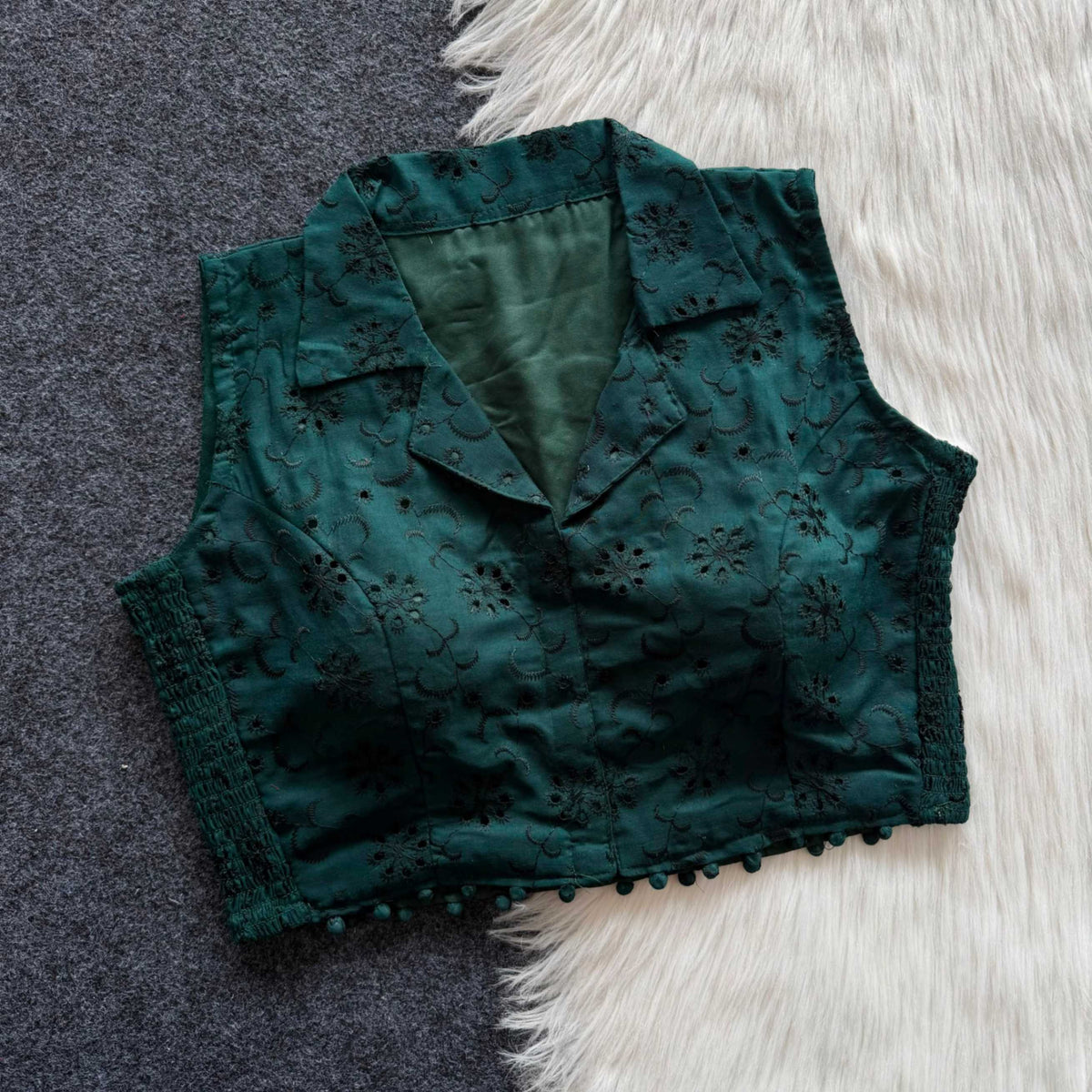Madhvi Hakoba Sleeveless Blouse