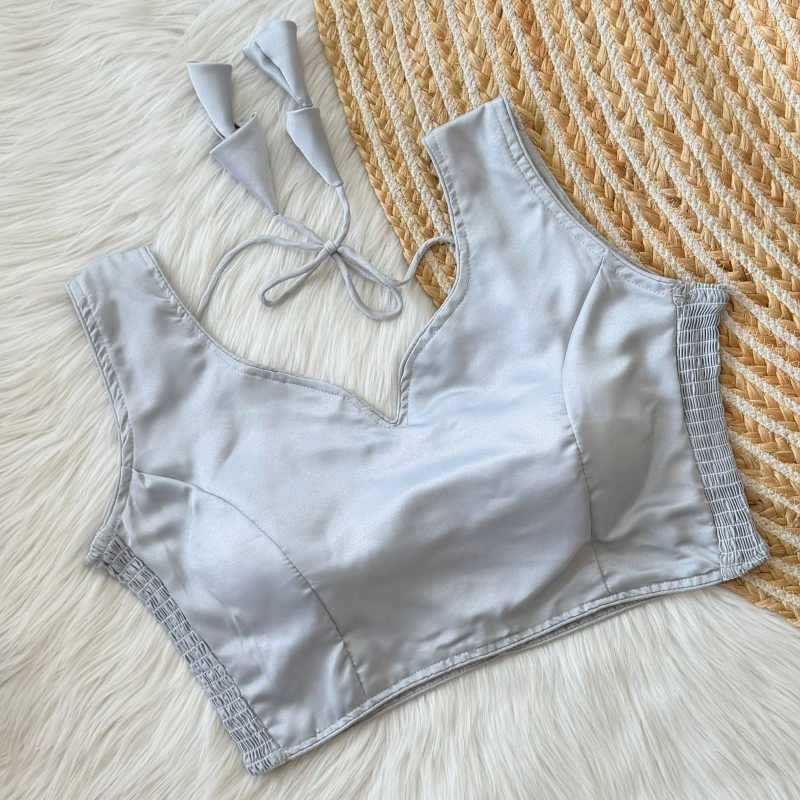 Soft Silk Sleeveless Blouse