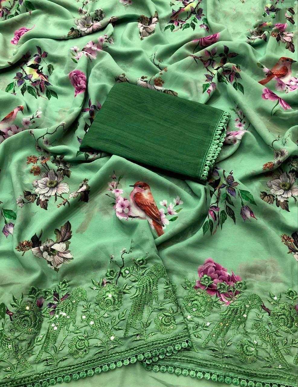 Printed Saree