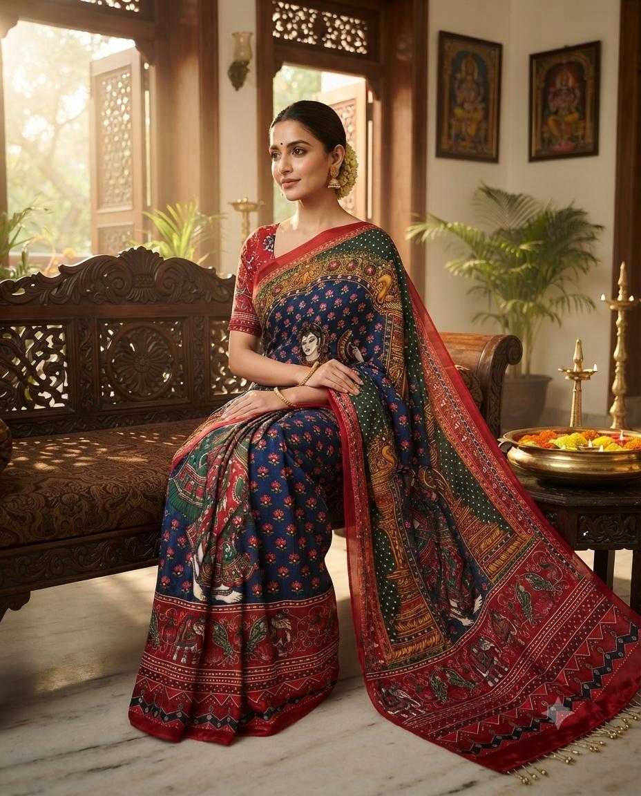 Aakriti Japan Sartin Printed Saree