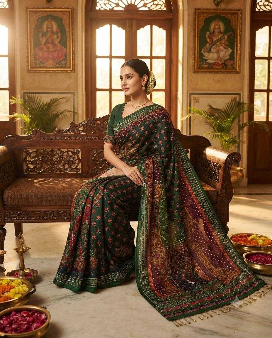 Aakriti Japan Sartin Printed Saree