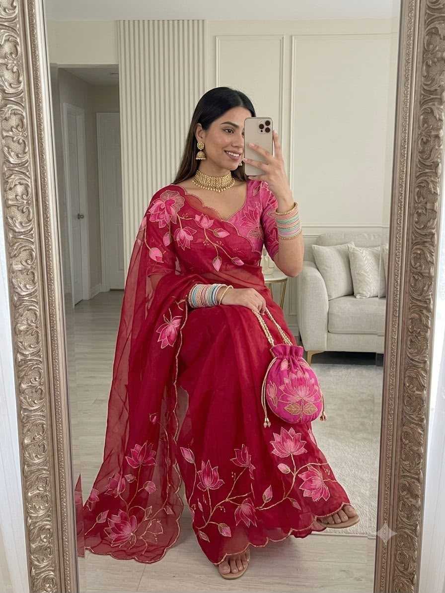Abhitha Georgette Fancy Saree
