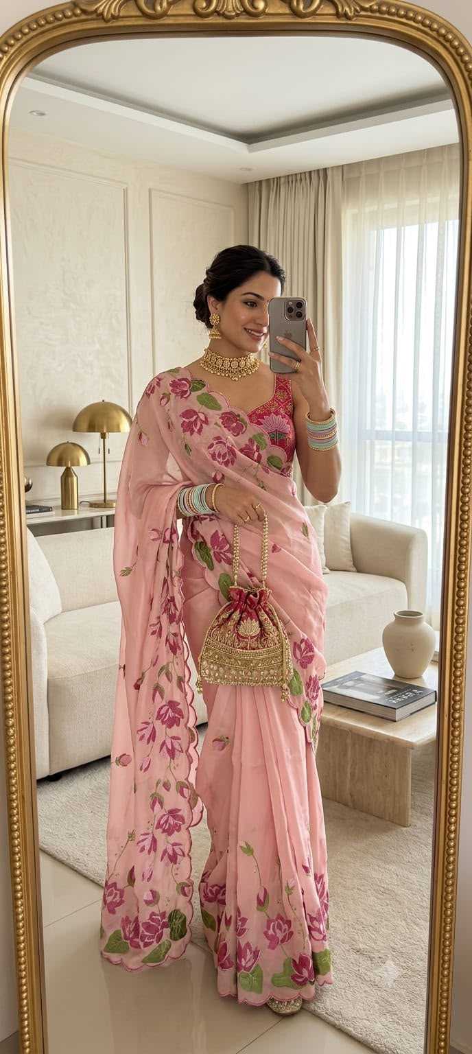 Abhitha Georgette Fancy Saree