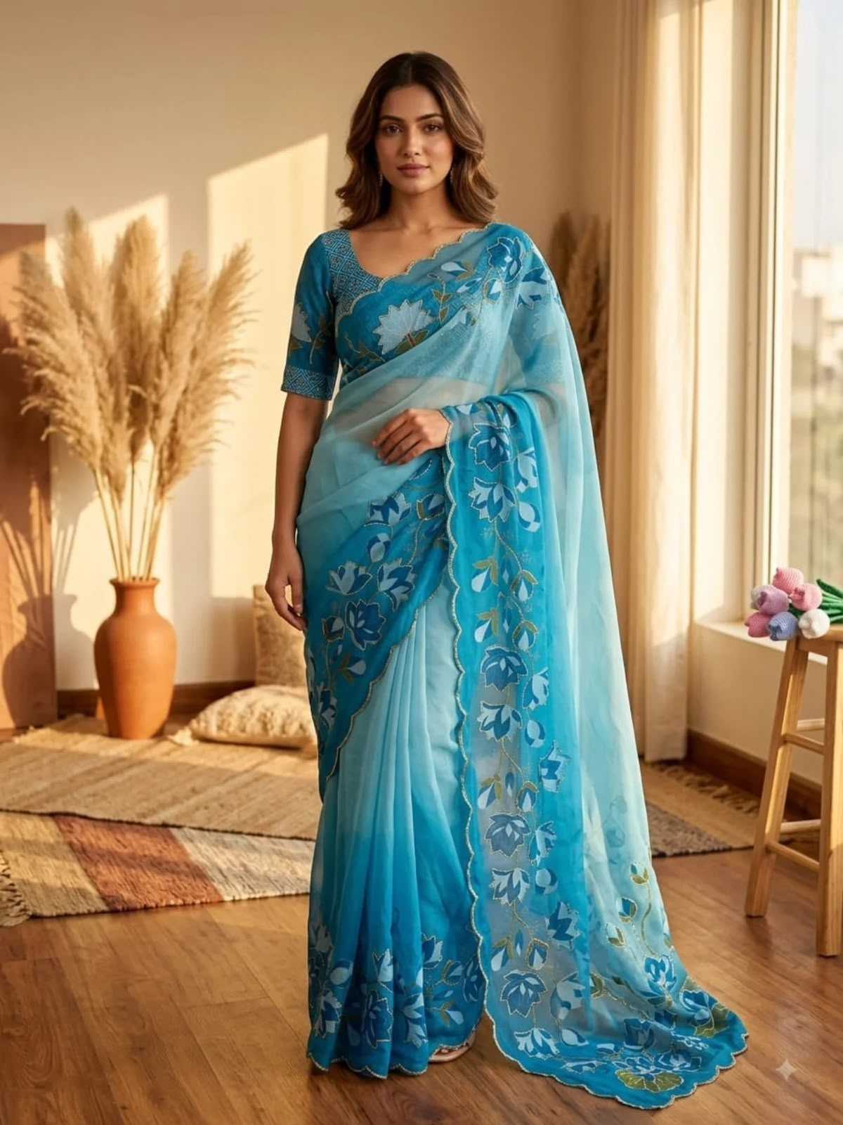 Anahita Georgette Designer Saree
