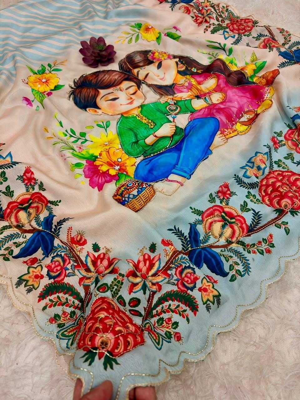 Printed Silk Saree