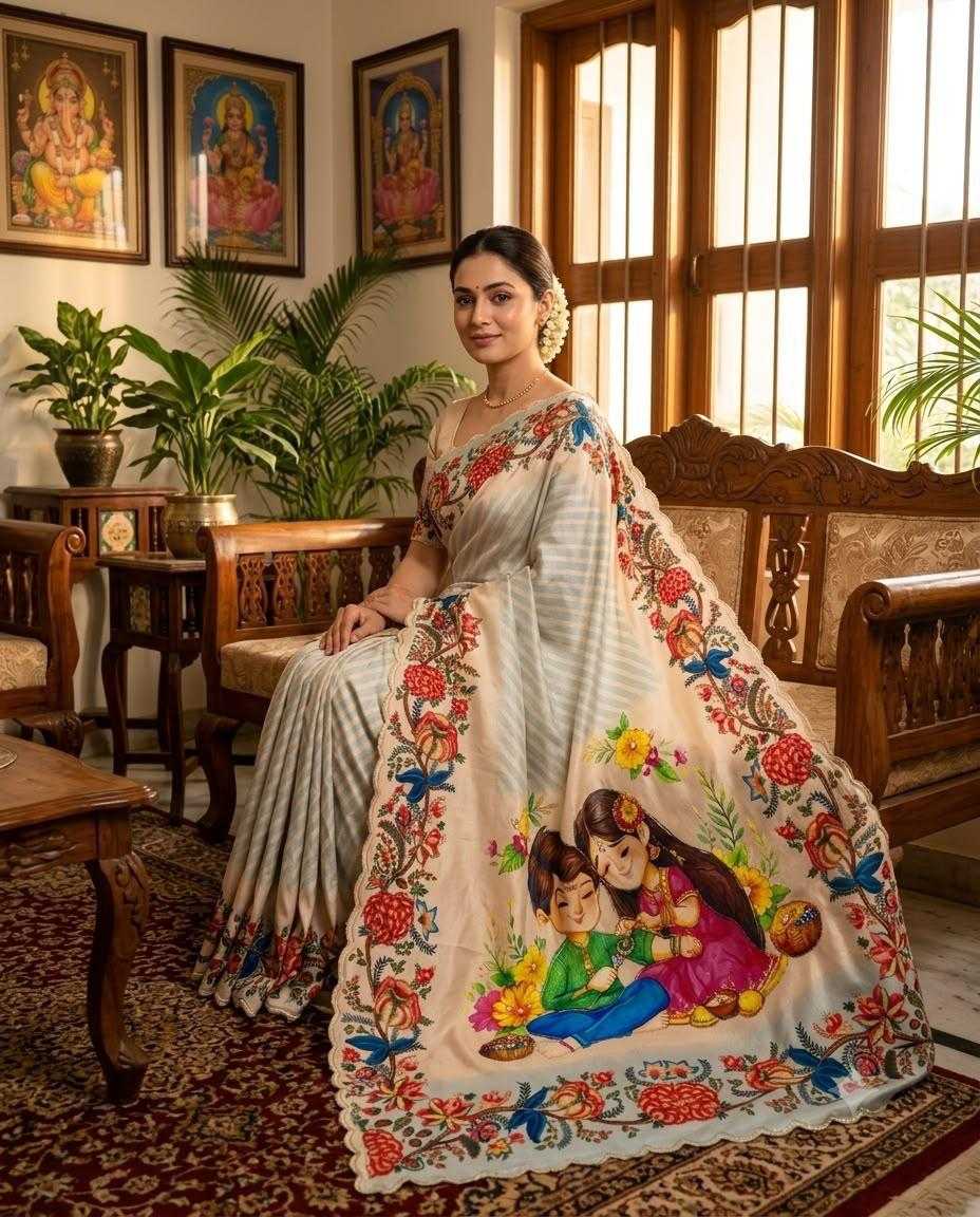 Printed Silk Saree