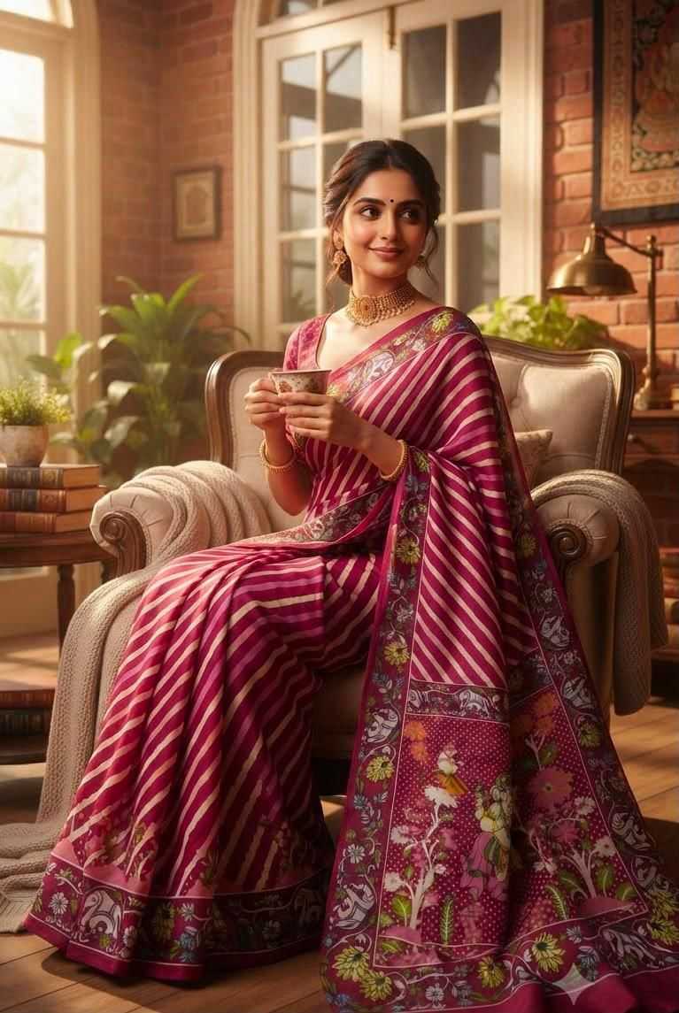 Bappa Soft Silk Fancy Saree