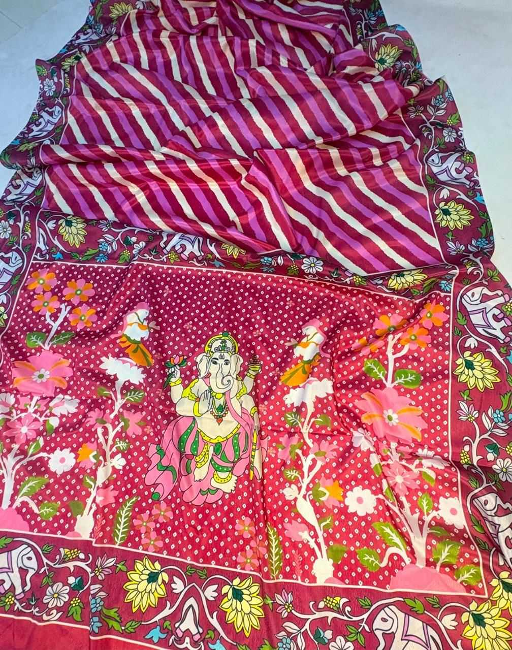 Bappa Soft Silk Fancy Saree