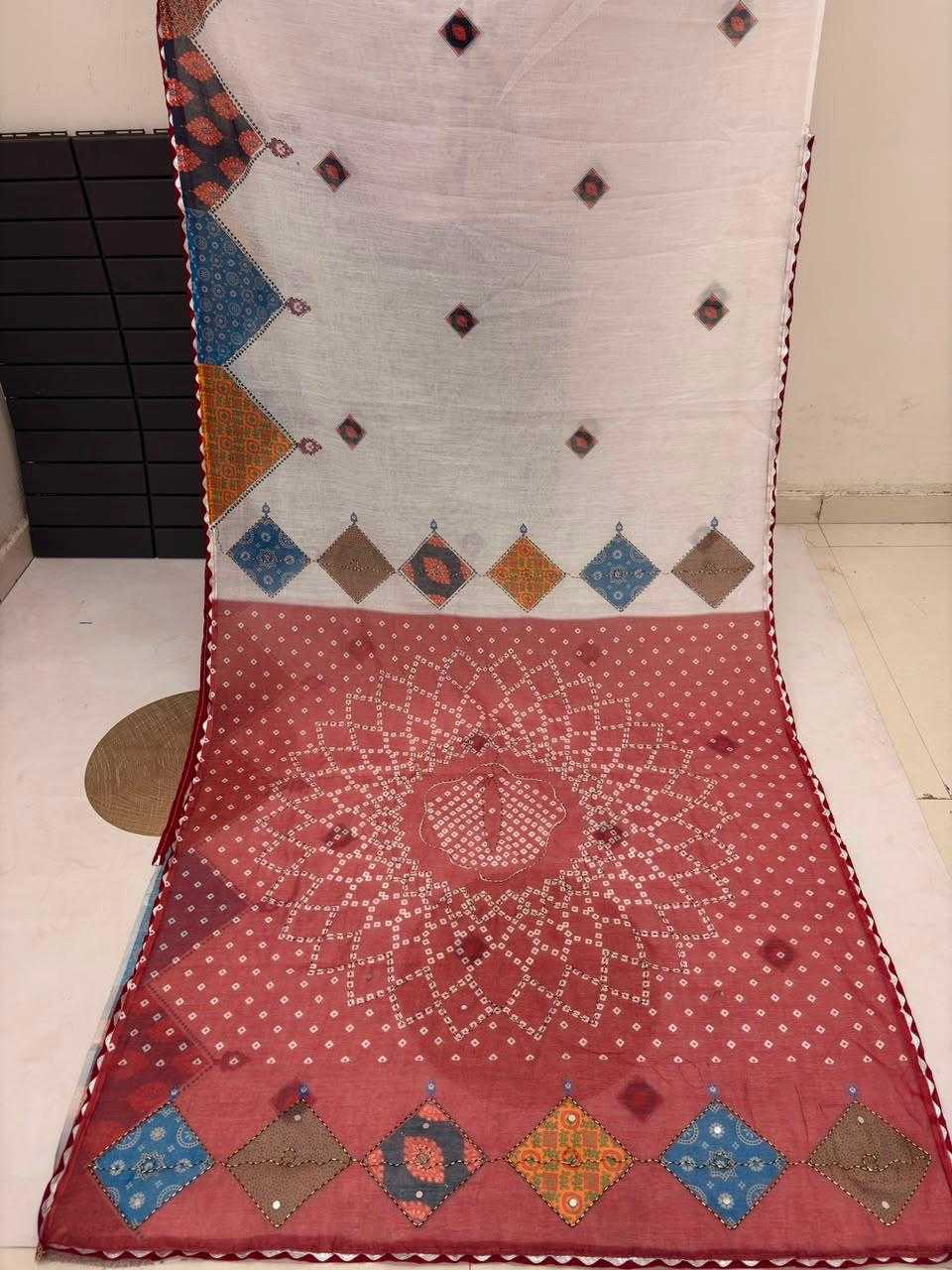 Box Soft Cotton Printed Saree