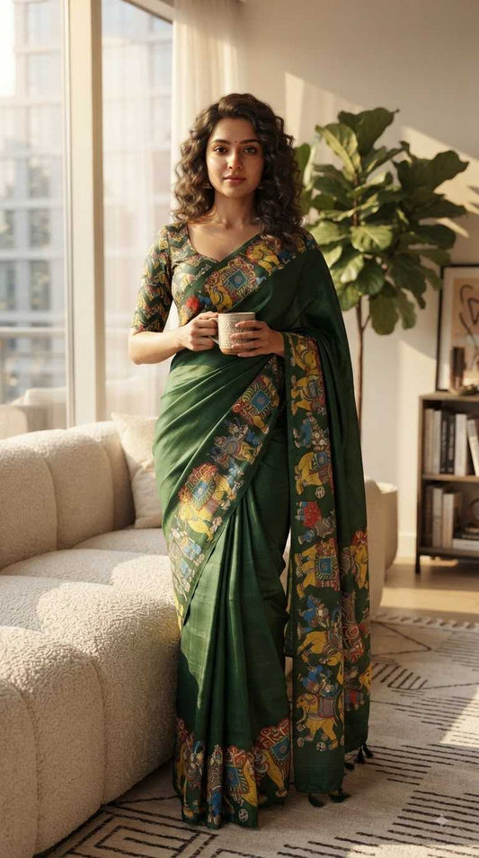 Chaitra Tussar Silk Saree