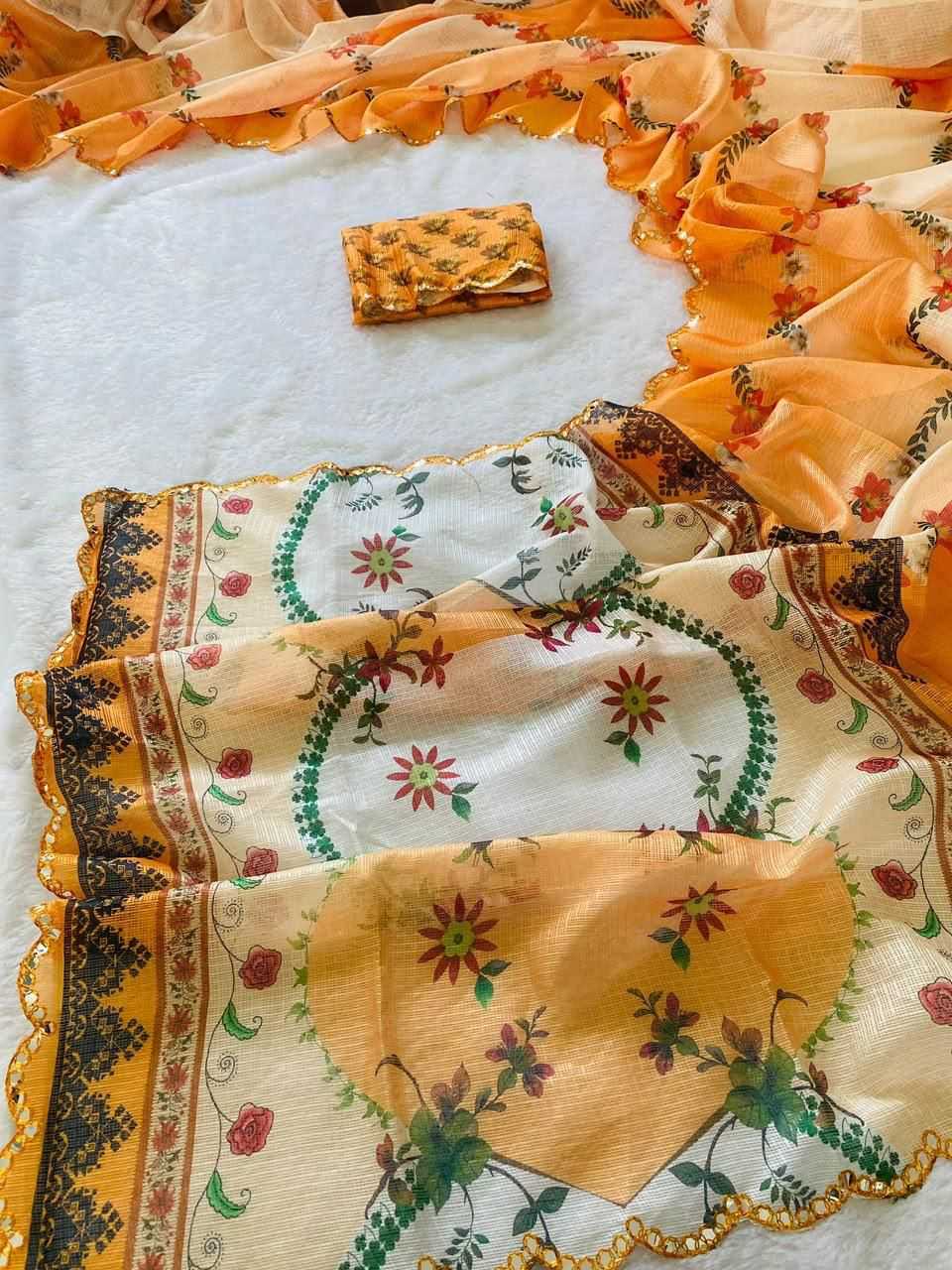 Checks Kota Chex Cutwork Saree