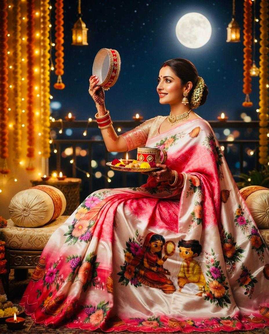 Cut Chinon Silk Designer Saree