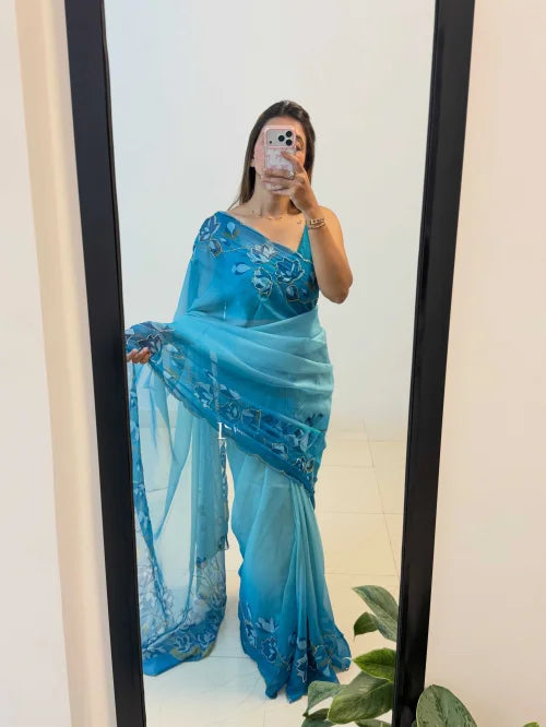 Dana Georgette Fancy Saree