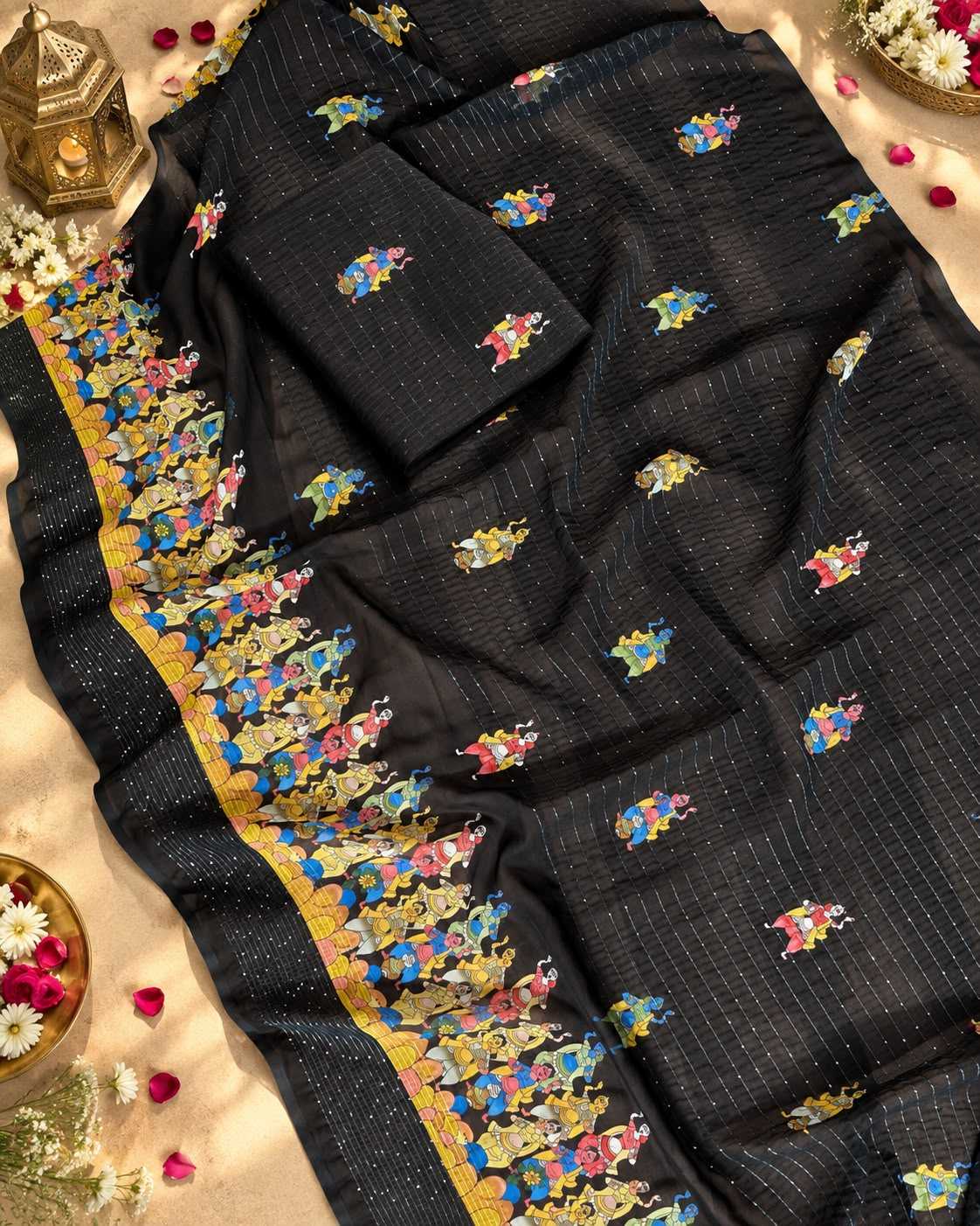 Doll Georgette Printed Saree