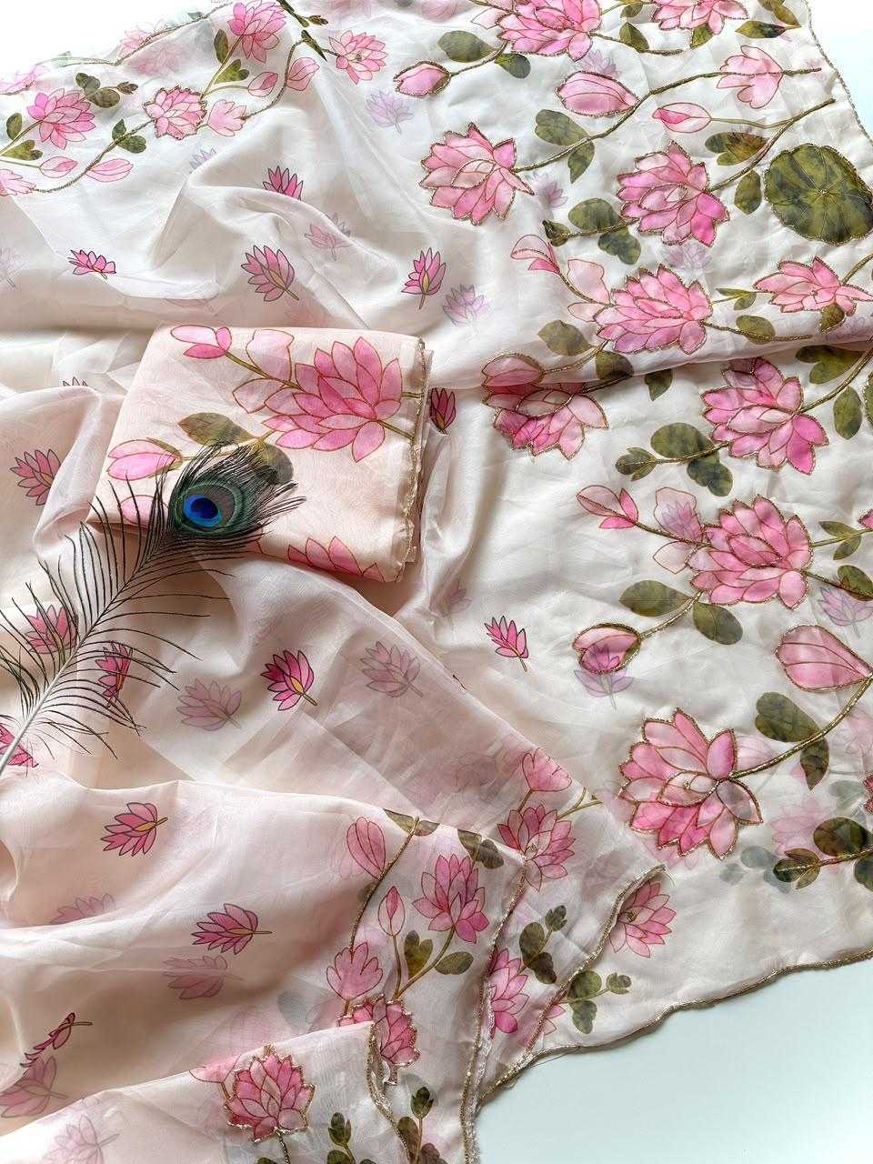 Flo Georgette Designer Saree