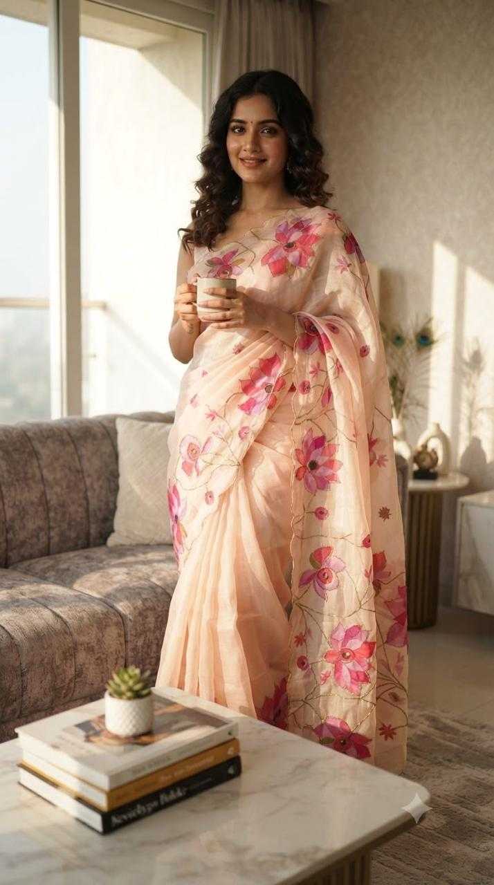 Flo Georgette Designer Saree