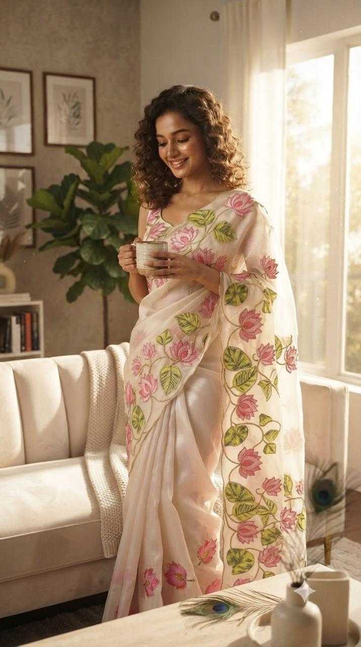 Flo Georgette Designer Saree