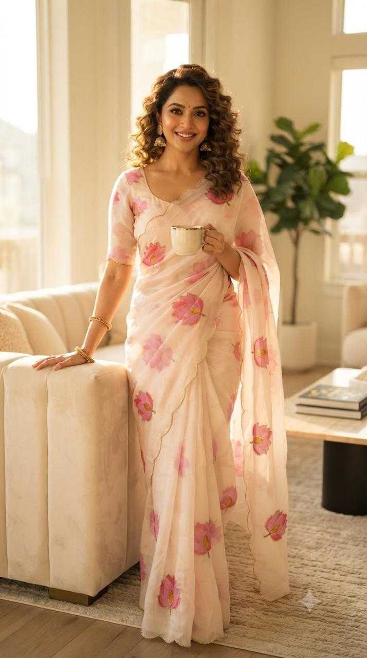 Flo Georgette Designer Saree