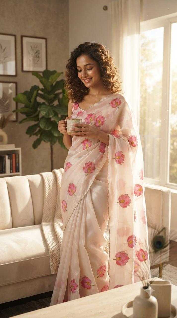 Flo Georgette Designer Saree