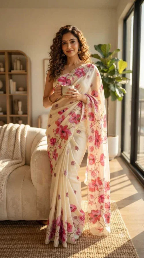 Georgette Fancy Saree