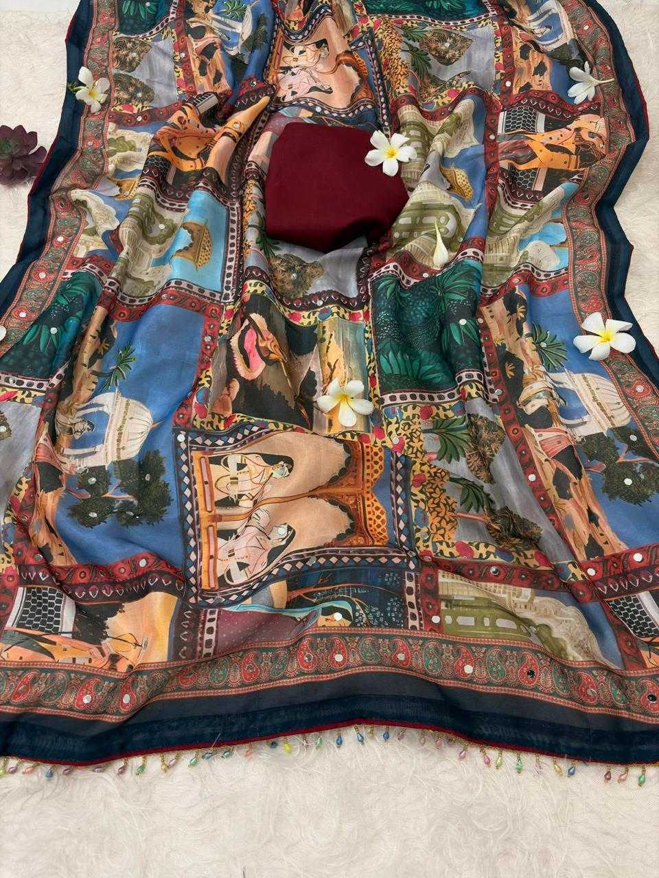 Printed Silk Saree