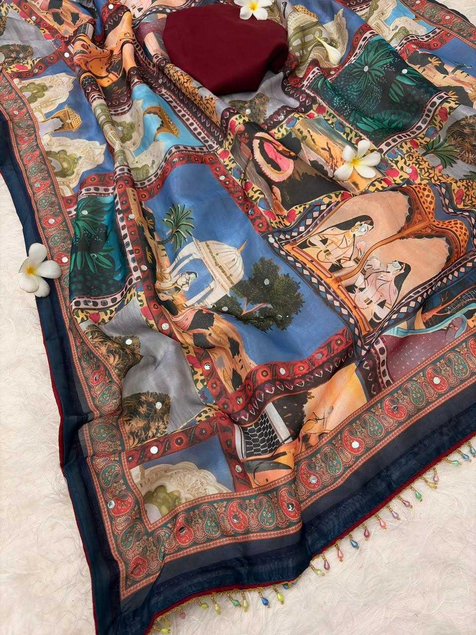 Printed Silk Saree