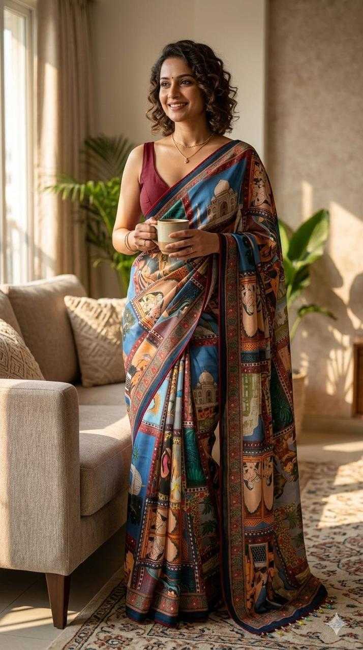 Printed Silk Saree