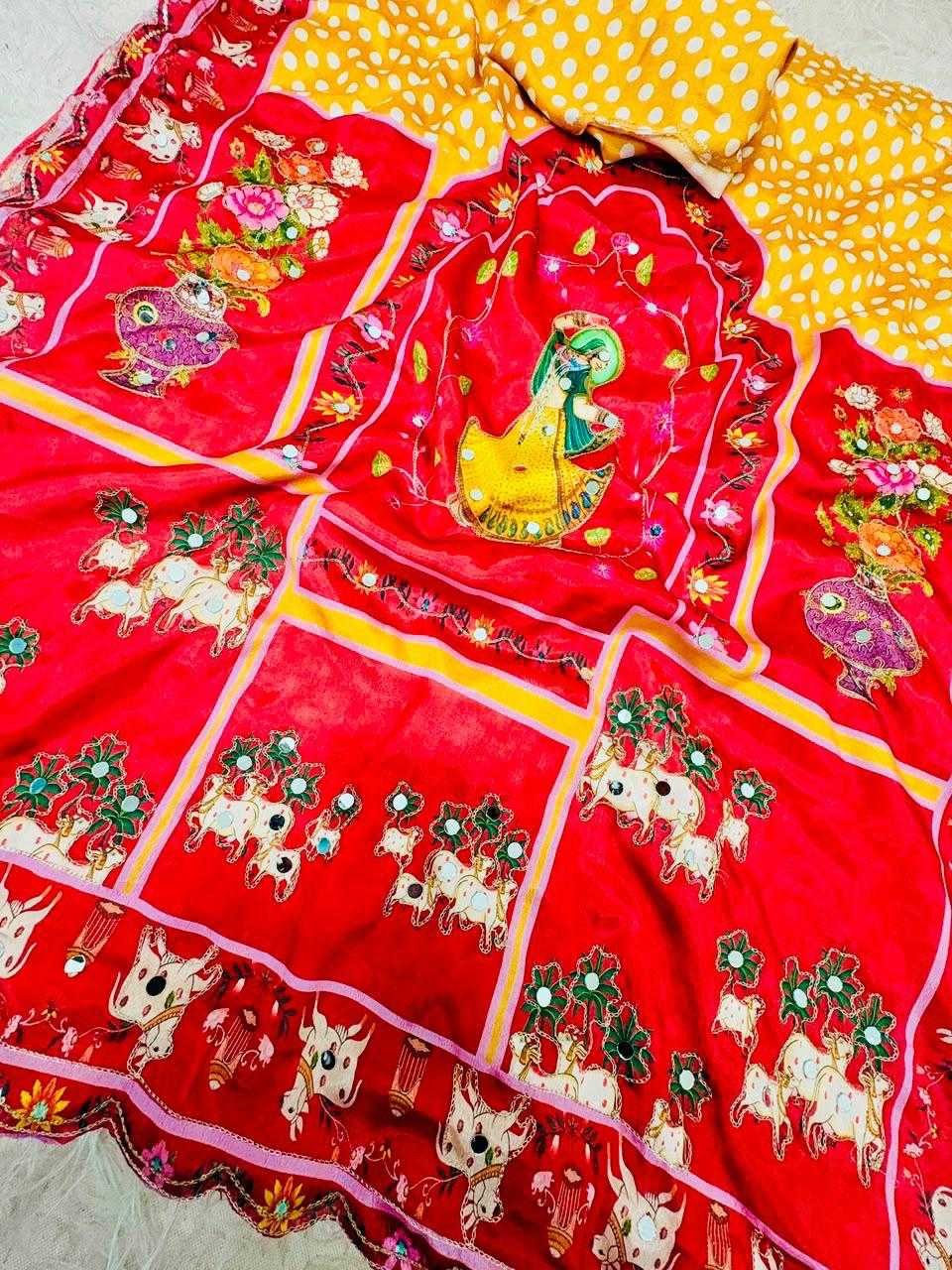 Printed Silk Saree