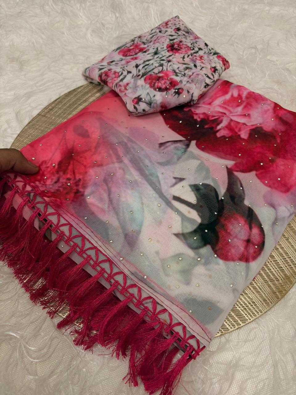 Georgette Printed Saree