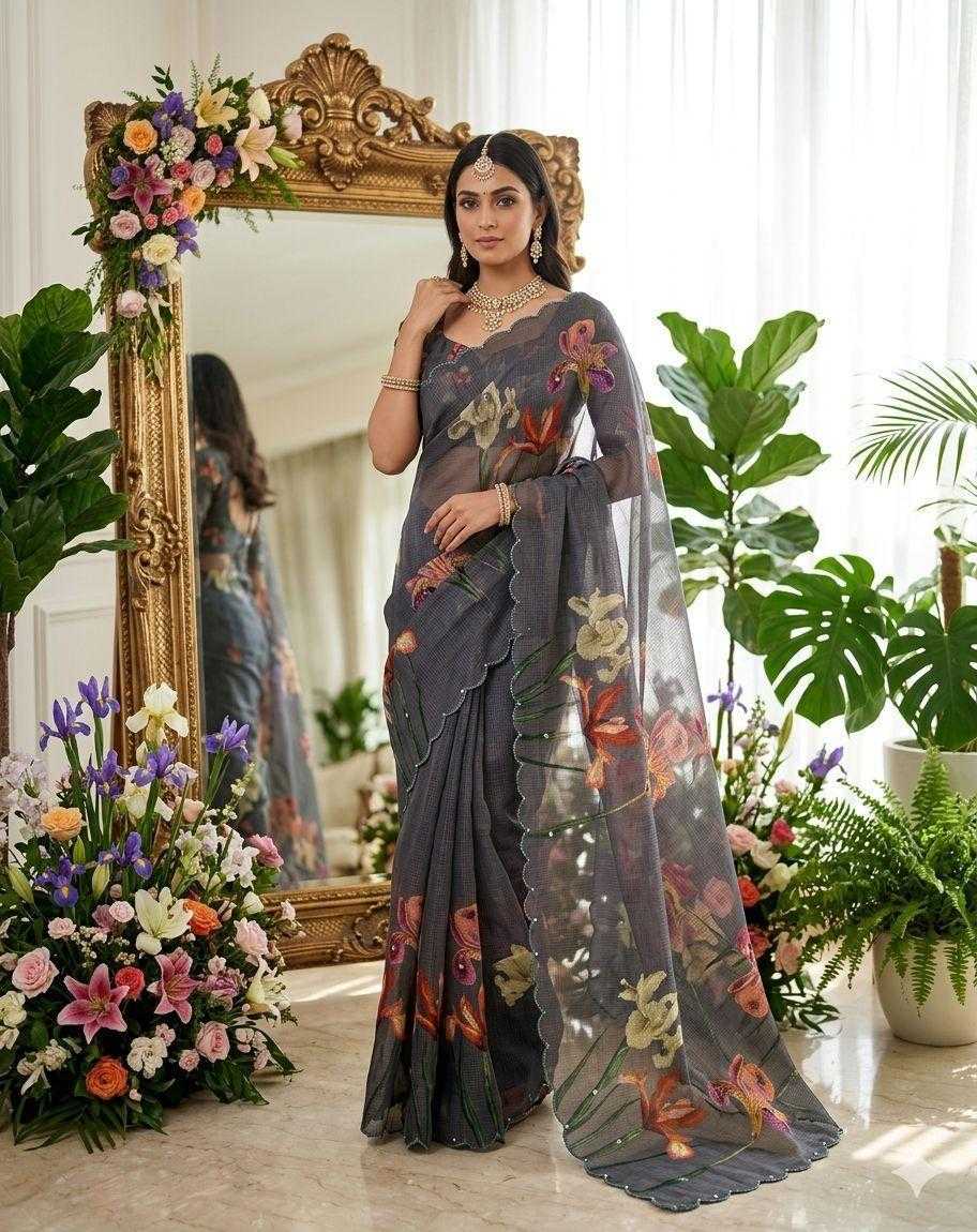 Kota Checks Printed Saree