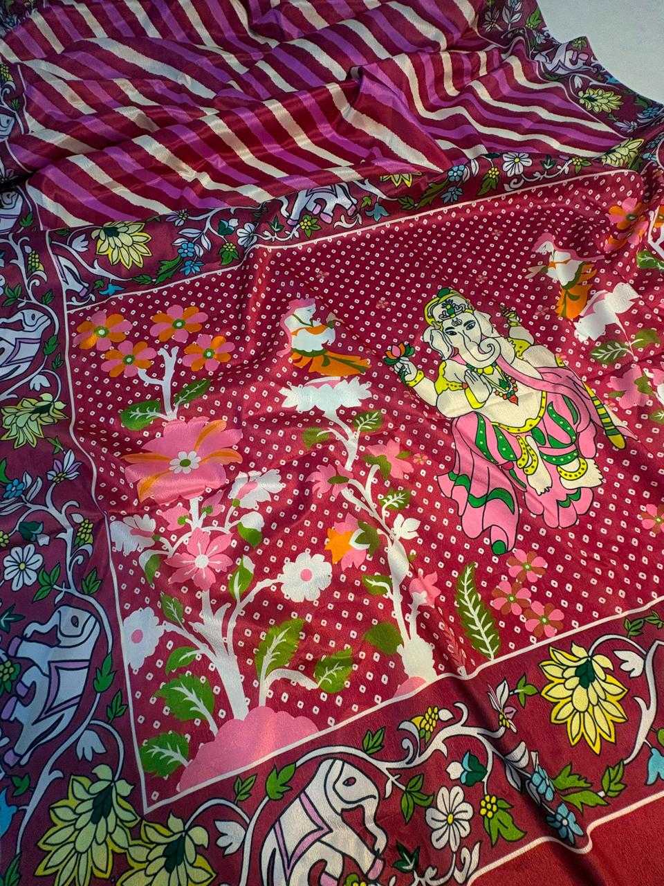 Lehriya Soft Silk Printed Saree