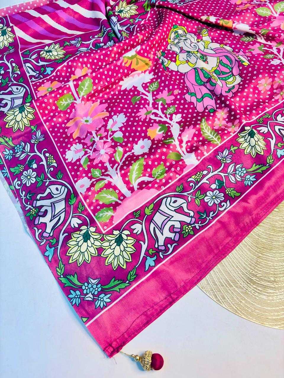 Lehriya Soft Silk Printed Saree