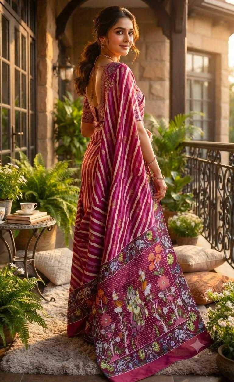 Lehriya Soft Silk Printed Saree