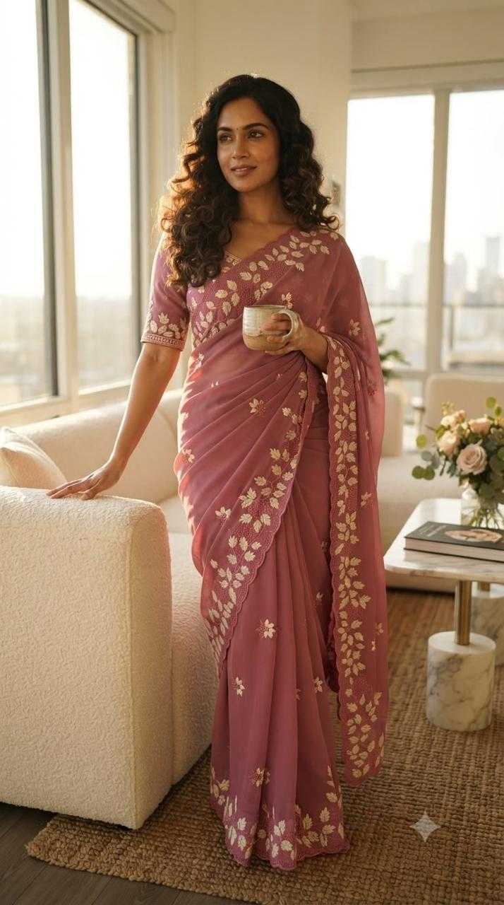 Ming Georgette Designer Saree
