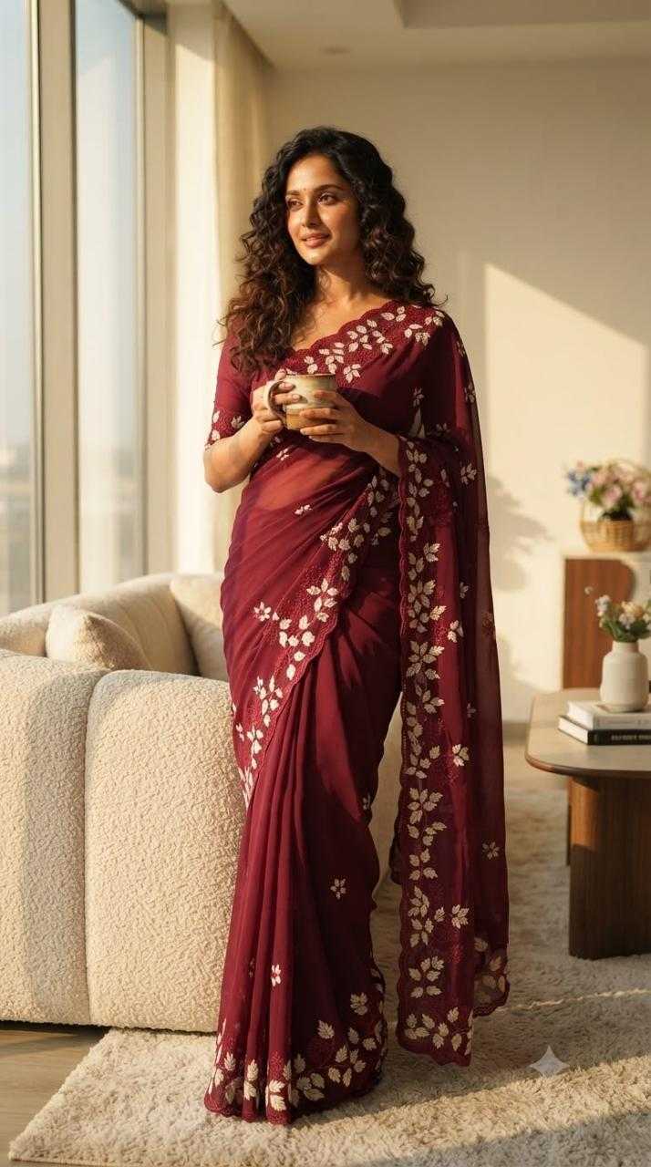 Ming Georgette Designer Saree