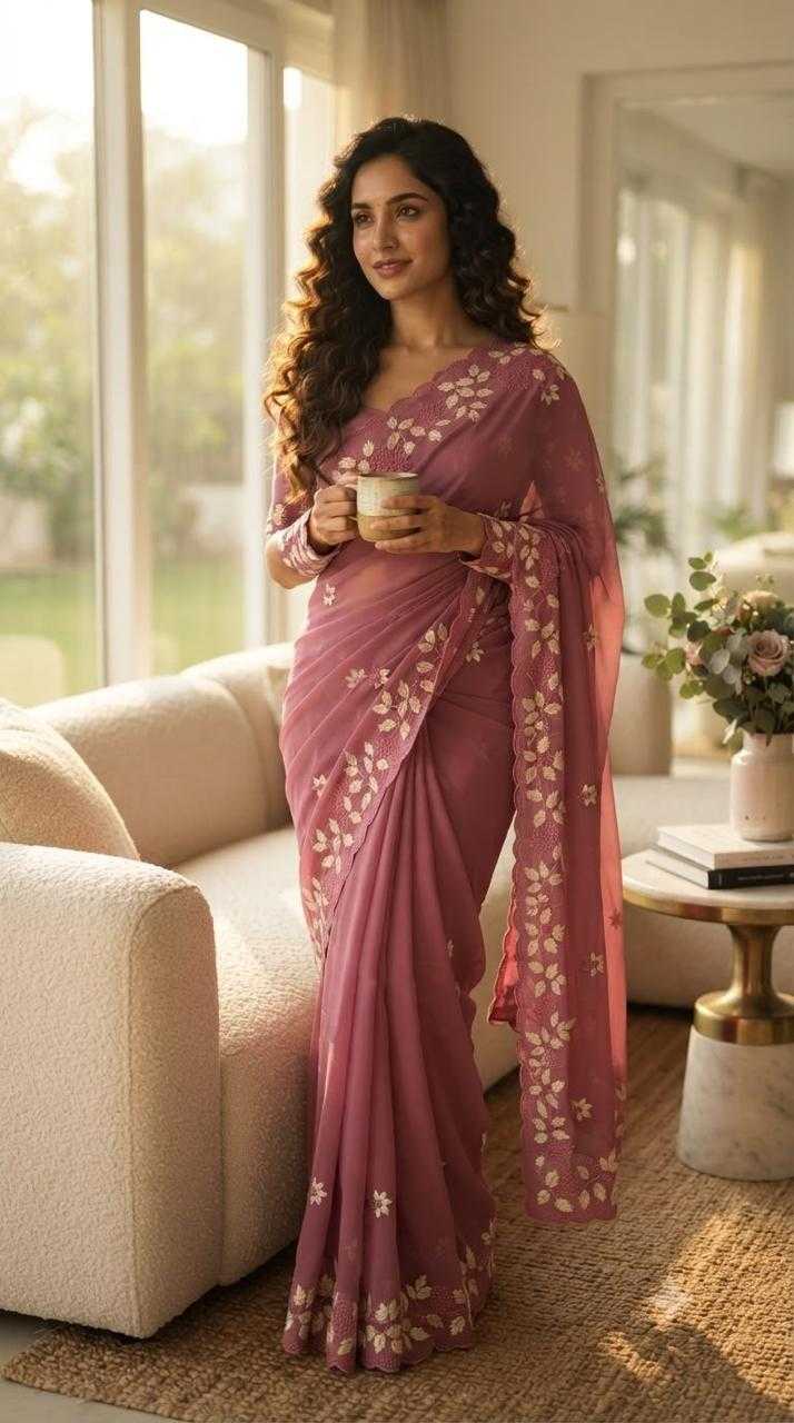 Ming Georgette Designer Saree