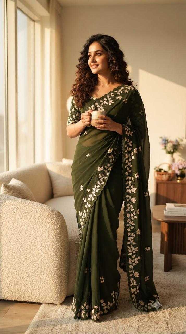 Ming Georgette Designer Saree