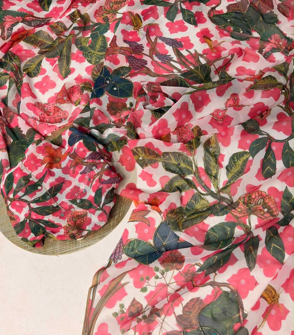 Moti Tabby Silk Printed Saree