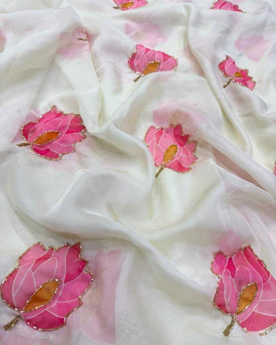 Pre Georgette Printed Saree