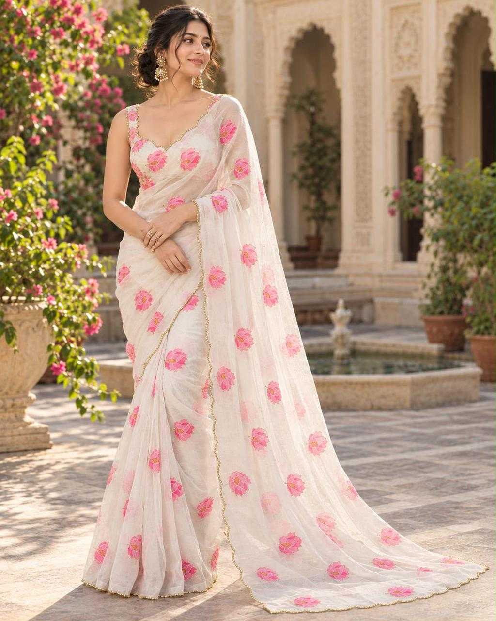 Pre Georgette Printed Saree