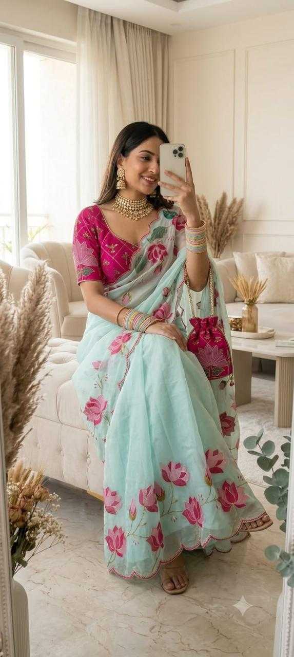 Pure Georgette Designer Saree