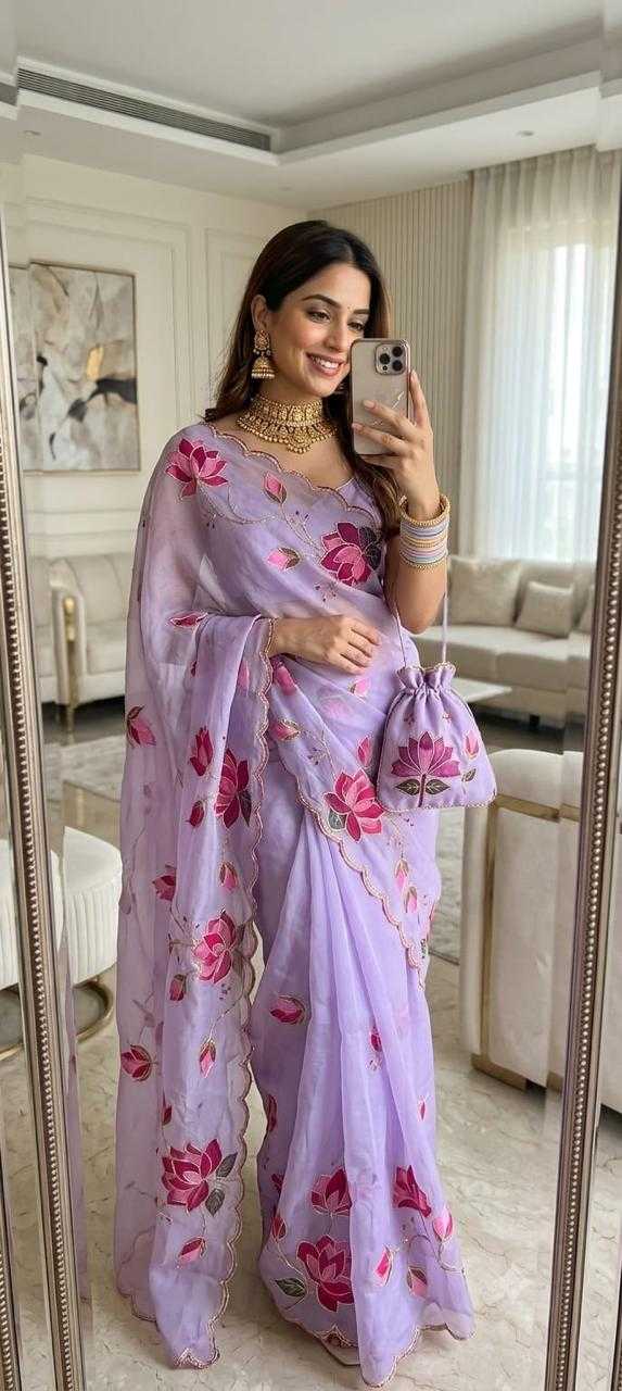Pure Georgette Designer Saree