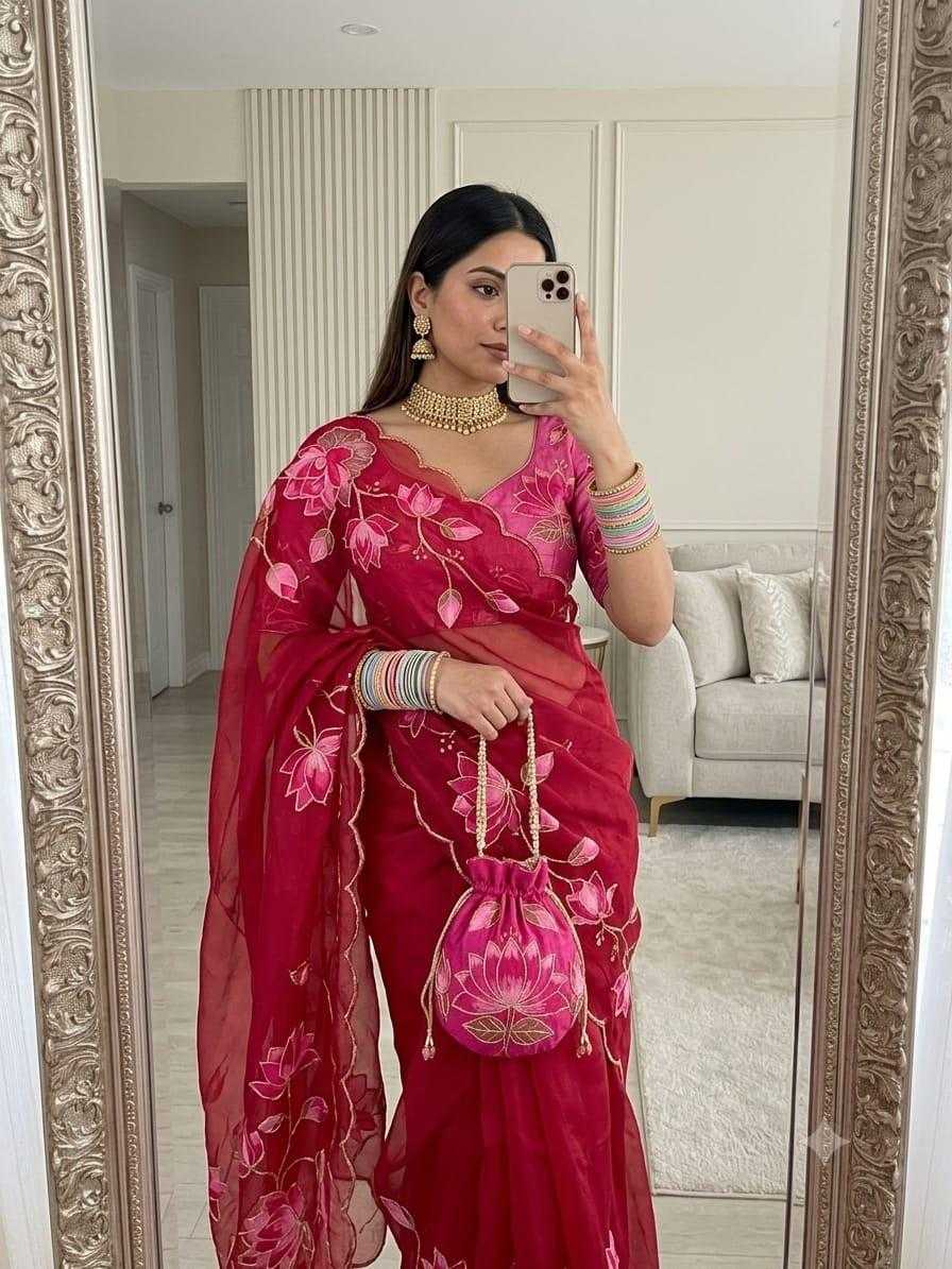 Pure Georgette Designer Saree