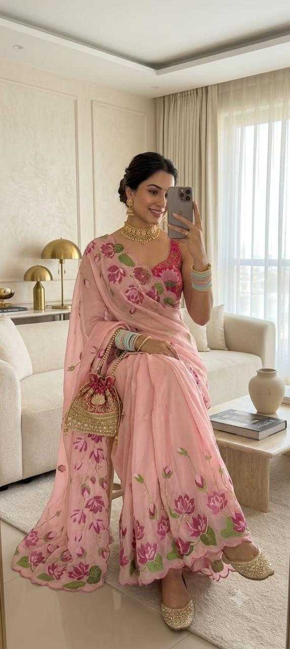 Pure Georgette Designer Saree