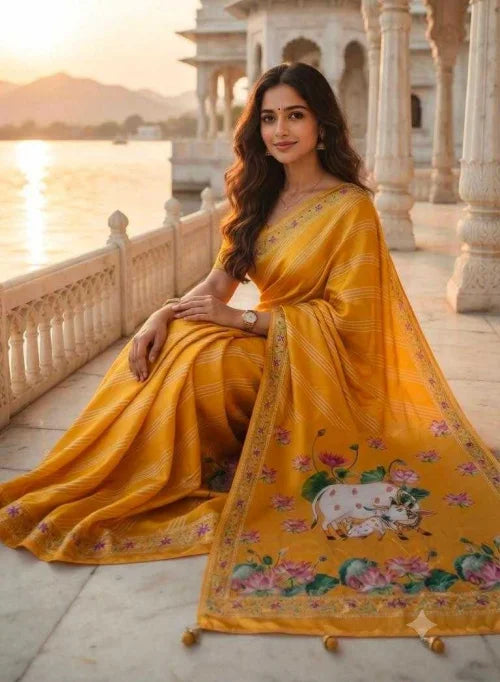 Soft Silk Printed Saree