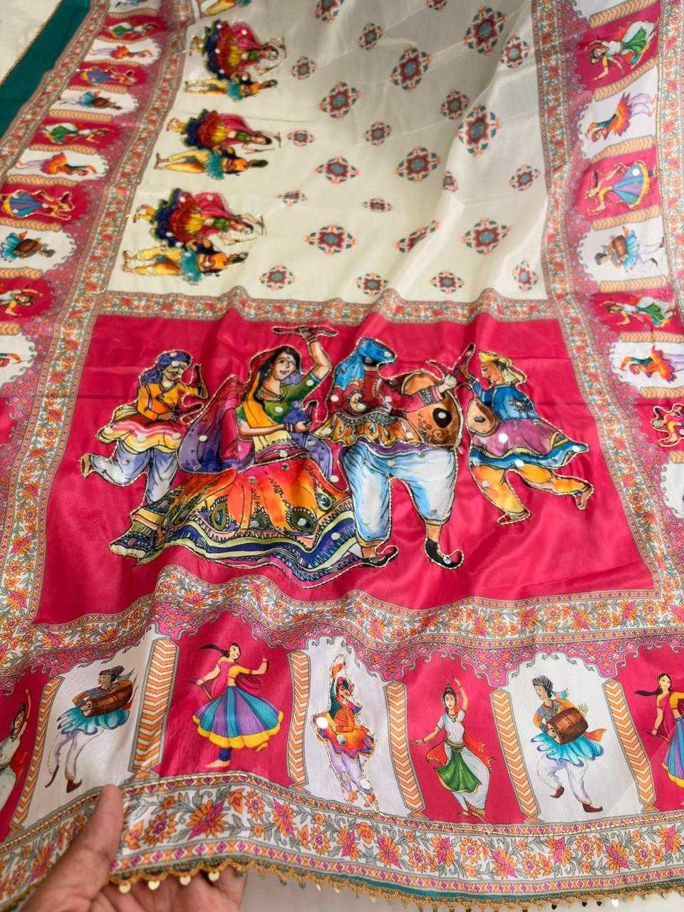 Works Soft Silk Sequence Saree