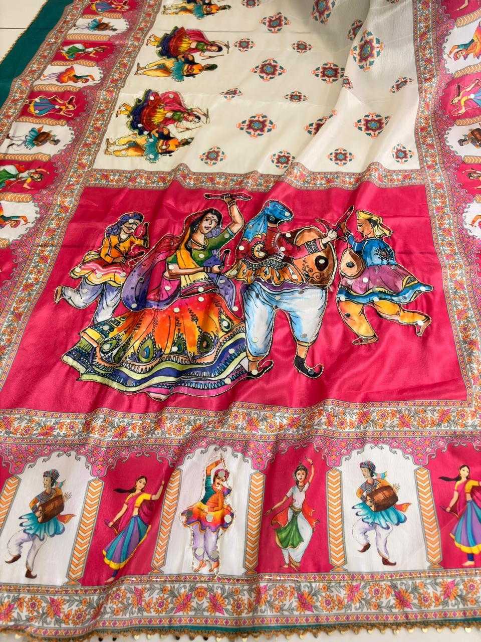 Works Soft Silk Sequence Saree