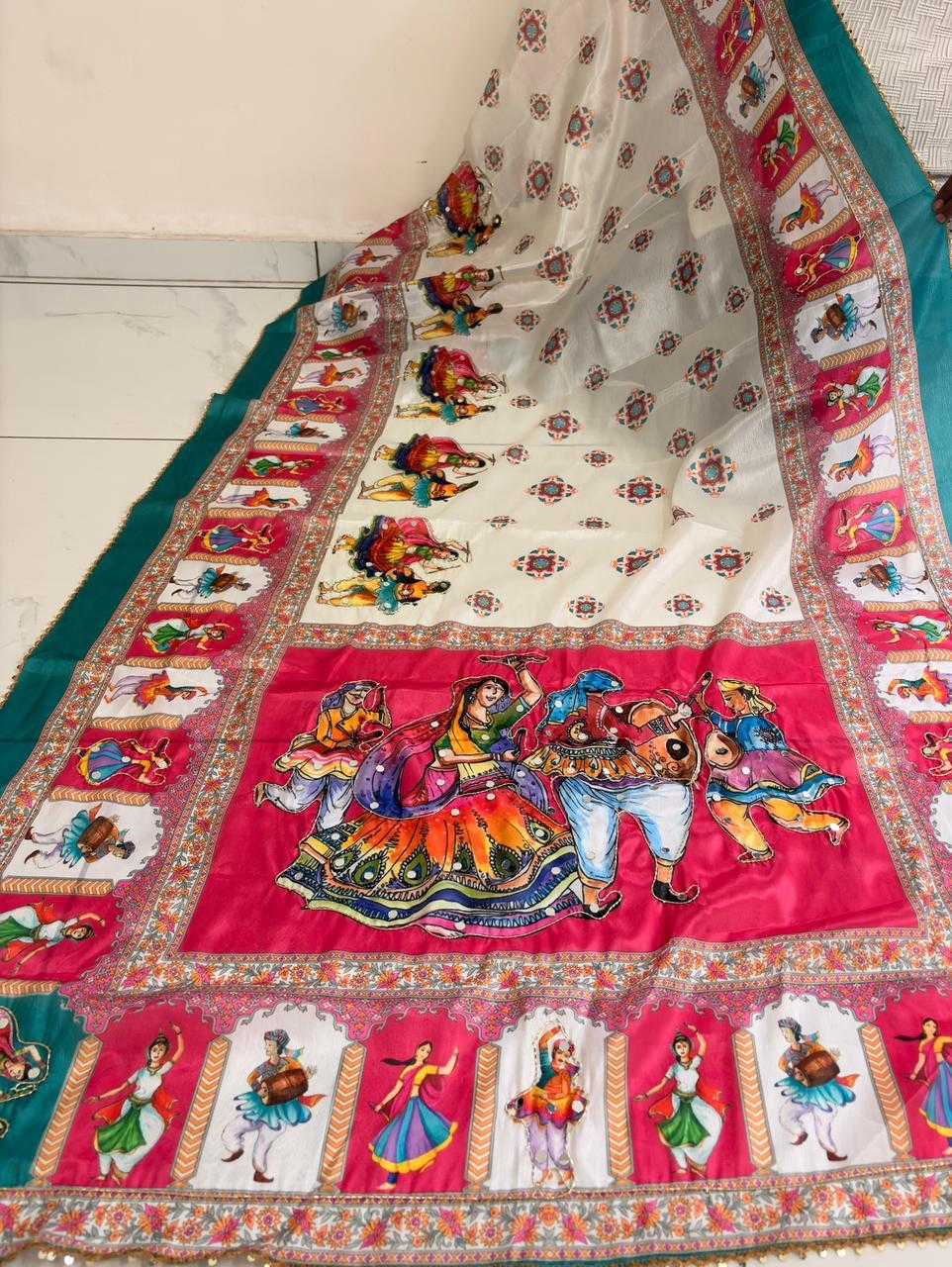 Works Soft Silk Sequence Saree