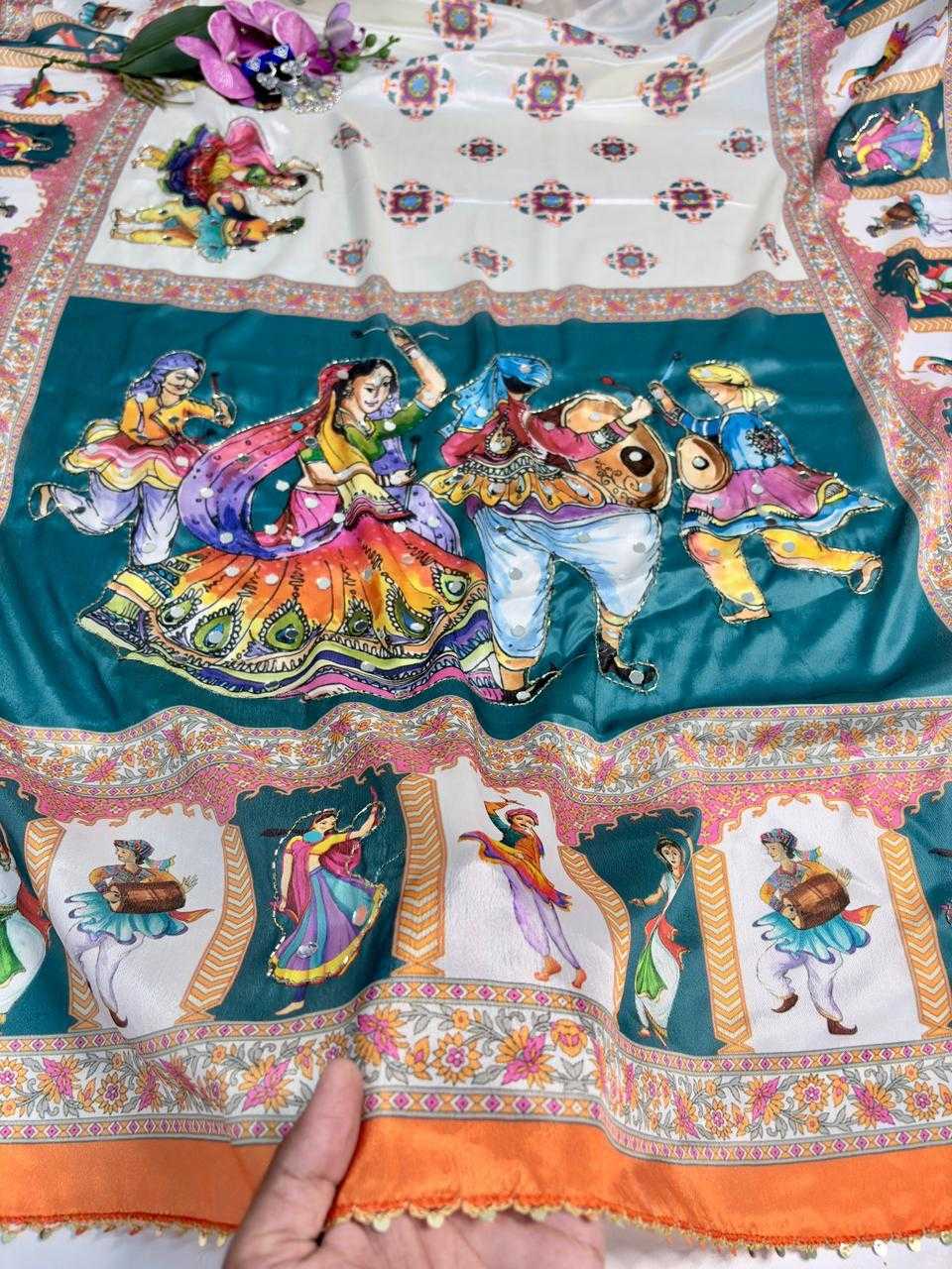 Works Soft Silk Sequence Saree